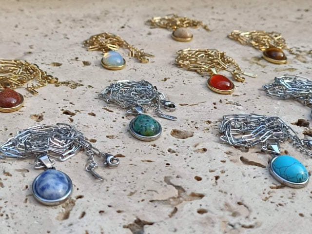 Collier Pierres Semi-Précieuses