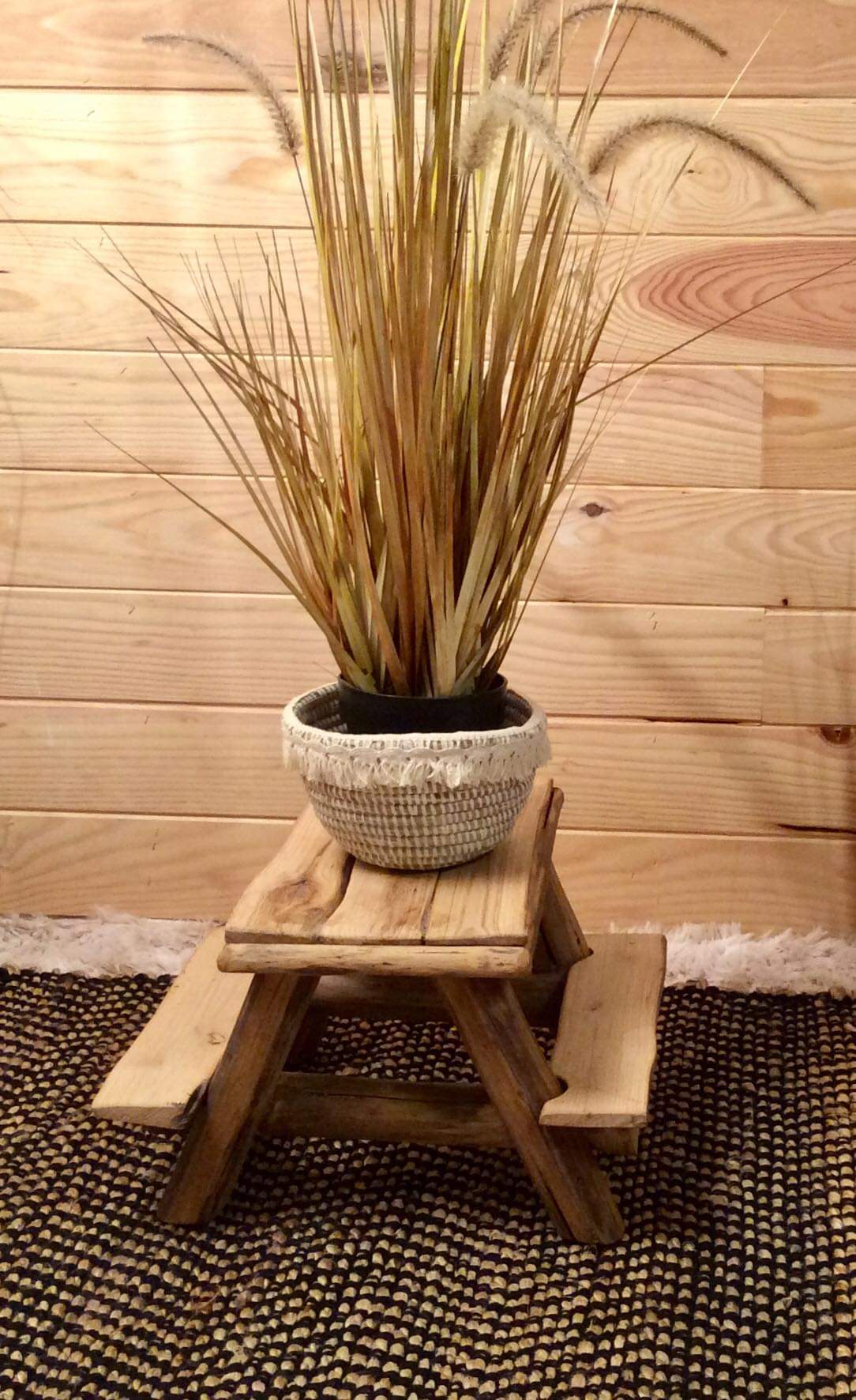 Tabouret en bois authentique