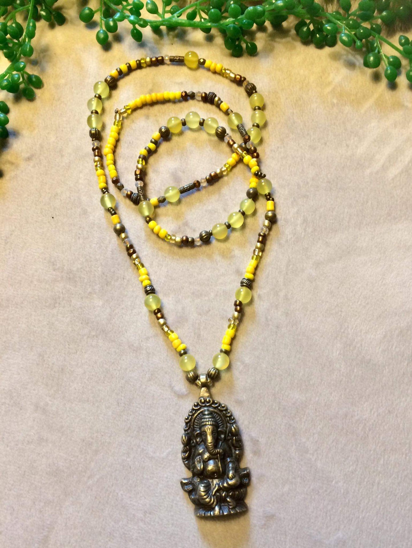 Collier Jade Ganesh