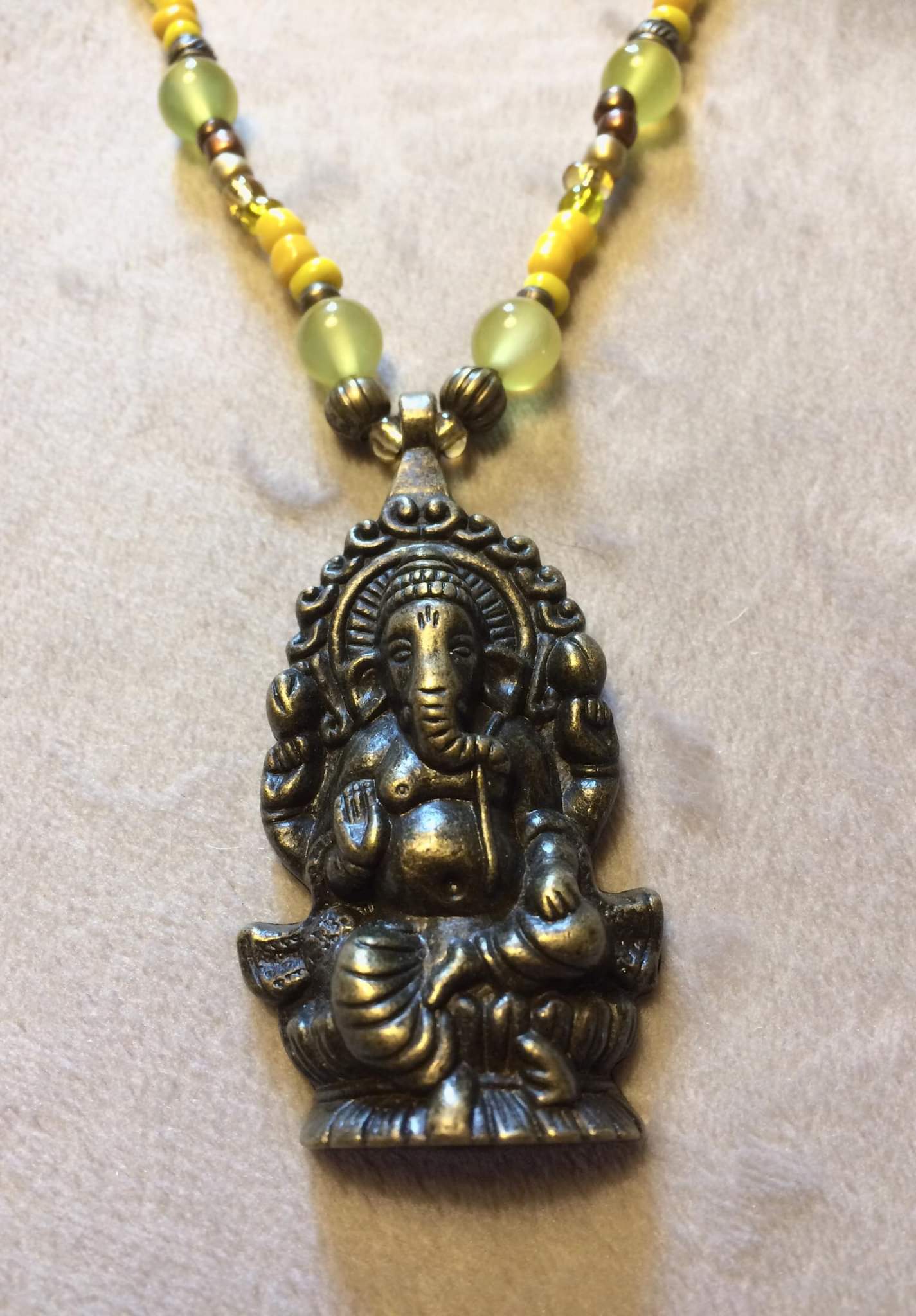 Collier Jade Ganesh